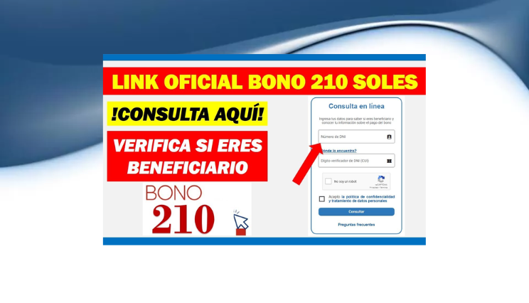 Bono 210 soles 2023